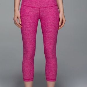 Lululemon wunder pant hot pink